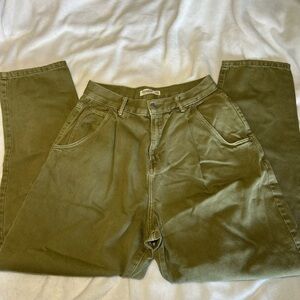 Pull & Bear Baggy Green Pants